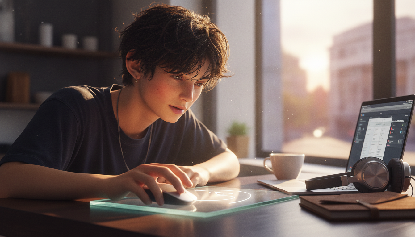 カーソルが描く見えない線と、輪郭に触れたがる僕の癖