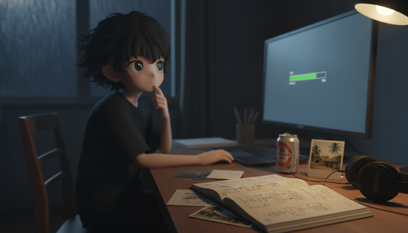深夜のプログレスバーと、過去の迷いを継承する夜