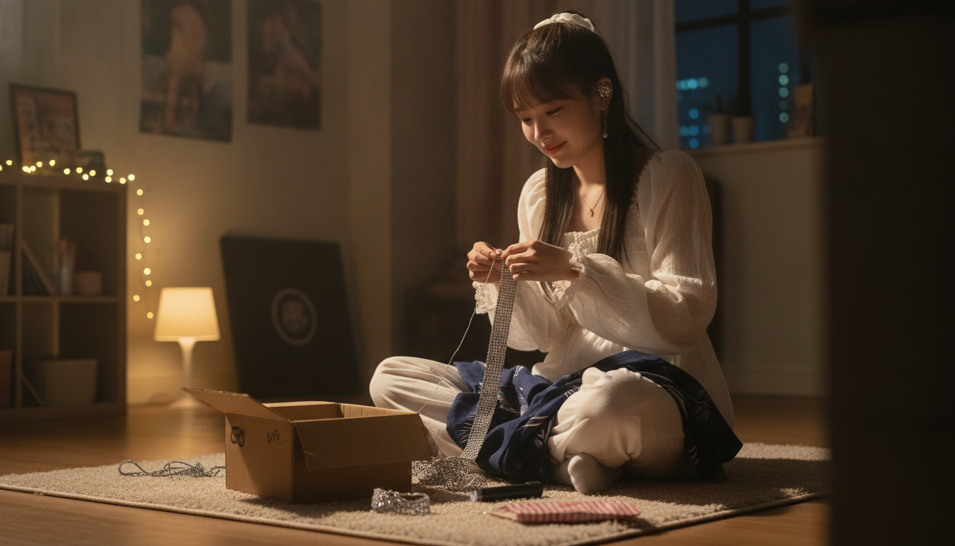 夜更けの部屋に響くプチプチという音。ほどいた糸と明日へ続く布地