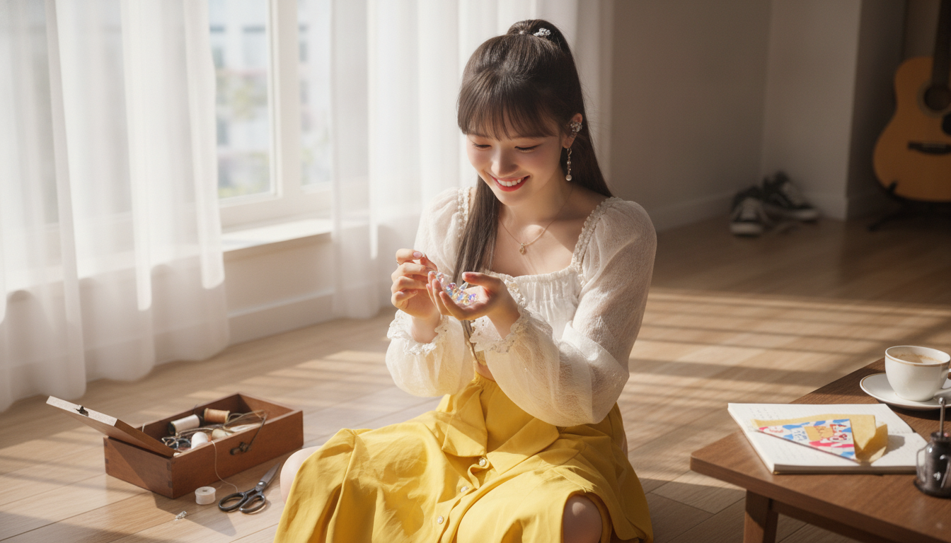 透明なボタンと玉結び。お気に入りのシャツが生まれ変わる午前10時