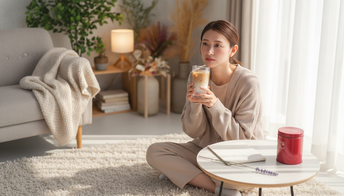 赤い缶のミルクティーと、かつての熱量を静かに飲み干す朝