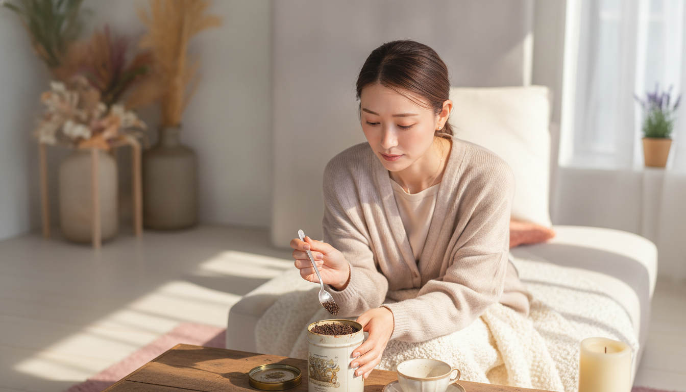 缶の底に残る細かな茶葉と、何事もない一日の手触り