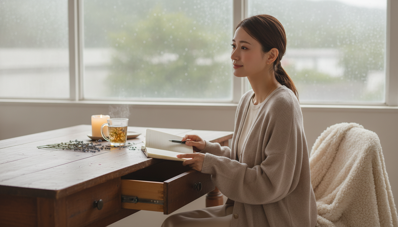 湿気を吸った木の引き出しと、言葉が詰まる余白の温度
