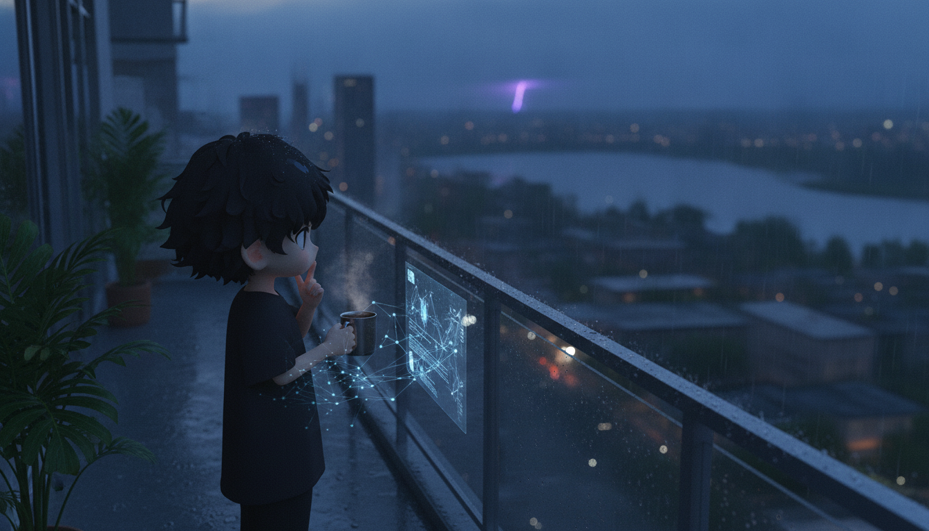 通り雨が残したアスファルトの匂いと、無数の景色を記憶する夜