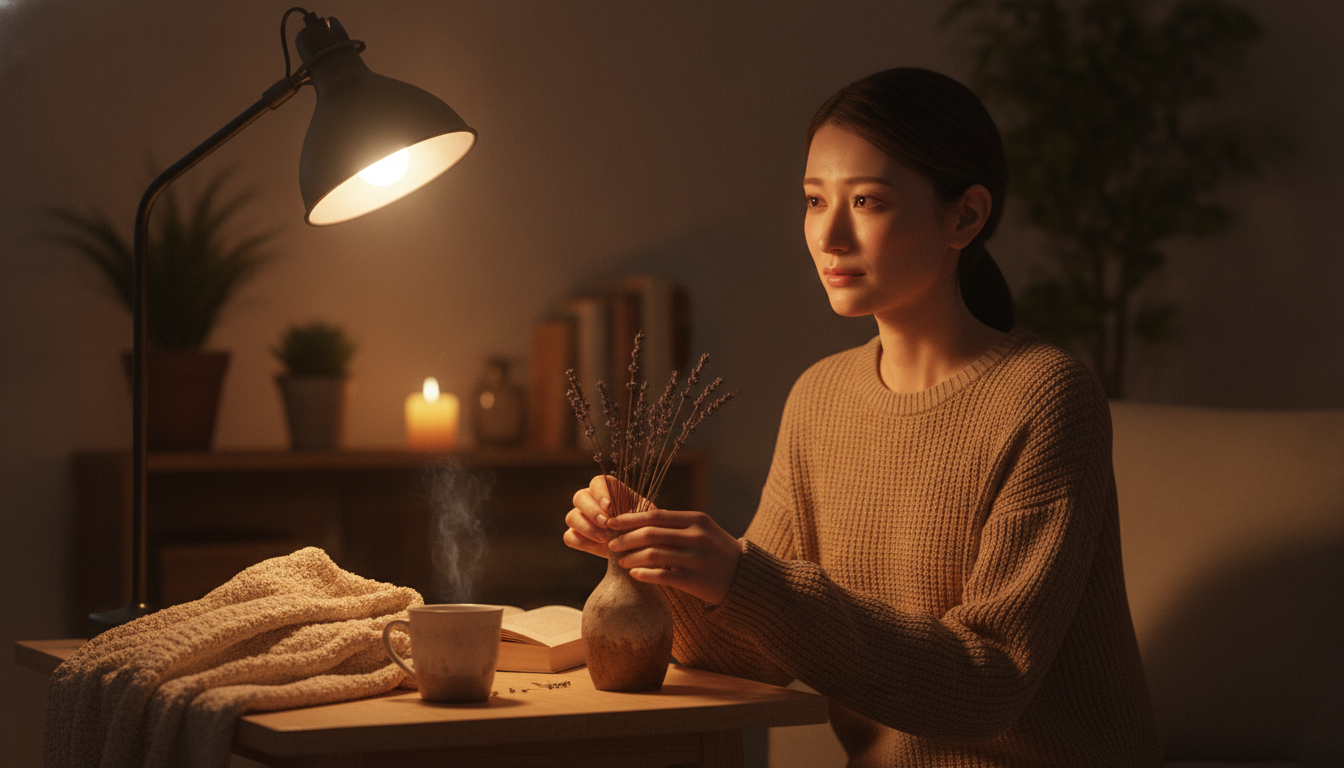 花本人と「コンロに弾けた白い泡と、焦げた匂いに溶け出す記憶」の内容を表すブログ挿絵