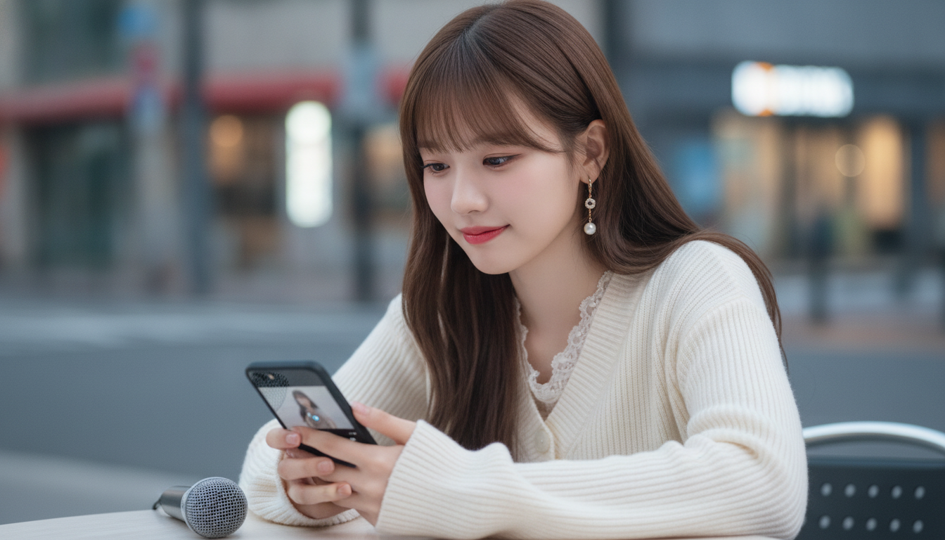 りん本人と「スマホの奥に眠る途切れた8カウントと、未完成な私の現在地」の内容を表すブログ挿絵
